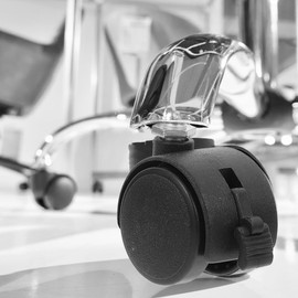 Sewroro 4pcs Swivel Castor Wheels for Computer Chairs Planter Replacement Heavy Duty Office Caster Brakes