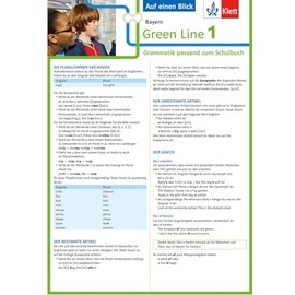 Klett Green Line 1 Bayern Klasse 5 - Auf einen Blick: Grammatik passend zum Schulbuch (Green Line. Ausgabe für Bayern ab 2017)