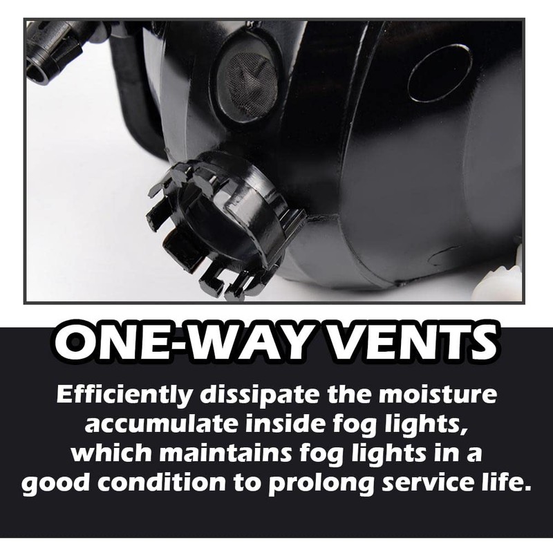 PIT66 Bumper End Caps & Fog Lights, Compatible with 07-13