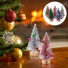 Healifty Mini Christmas Trees Table Decor: 12pcs Artificial Small Xmas
