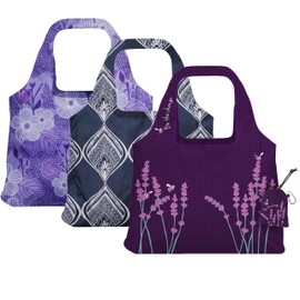 ChicoBag Vita Reusable Tote Bag with Carabiner Clip | Compact Reusable Shopping Bags | Eco Friendly, Be the Change