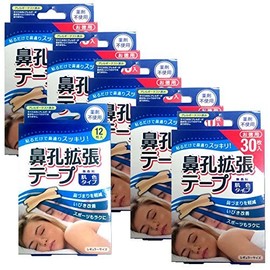 Rafelsa Nostril Expansion Tape, Regular Size, 30 Pieces, Unscented, Set of 5 + Bonus (150 Sheets + 12 Sheets)