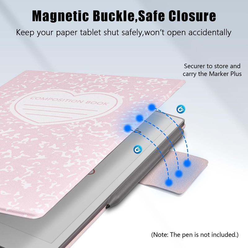 E NET-CASE Case for Remarkable Paper Pro, Premium PU Leather