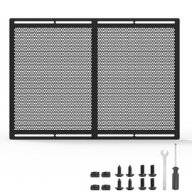 Kessainely RV Entry Screen Door Grille,Upgraded Adjustable 16-31 in Width, 21.26 in Height, Metal Entry Screen Door Protector,Camper Screen Door Grill,RV Door Defender