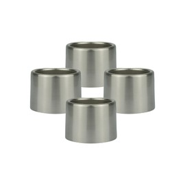 Sgphrzlt 4 PCS Metal Light Shade Ring, Light Socket Shade Collar Ring for Medium-Base Ceramic Sockets, Lock E26 E27 Ceramic/Porcelain Socket with Thread Diameter 1-1/2 Inches, Nickel