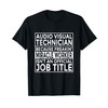 AV Tech Gift Audio Visual Technician Freakin' Miracle Worker T-Shirt