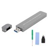 Hard Disk Box Aluminum Alloy USB3.1 to M.2 NVME/SATA SSD
