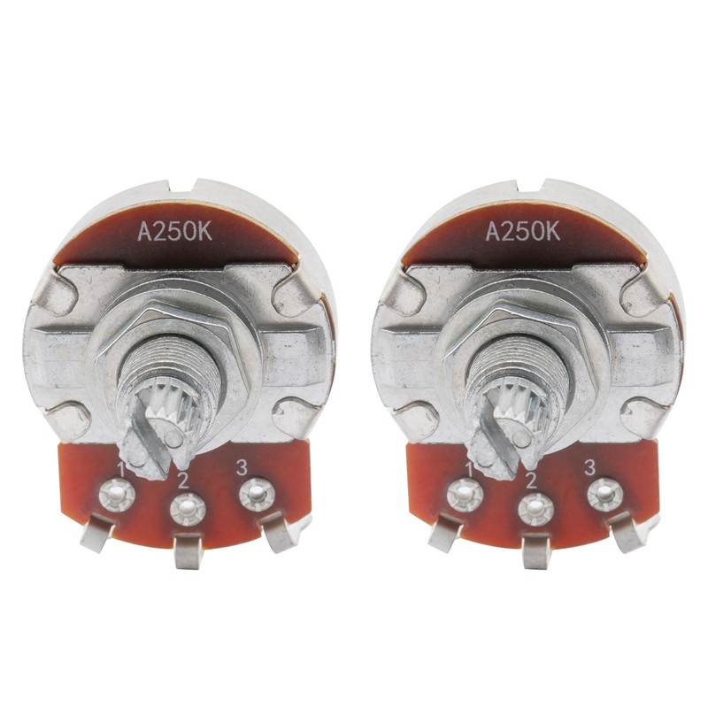 Musiclily 0.7 inch (18 mm) Guitar Pot 250KΩ A Curve