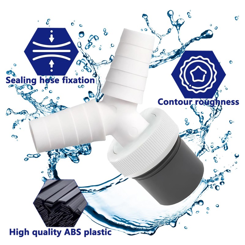 HAOBIN Dishwasher and Washing Machine Drain Adapter Washing Machine Drain