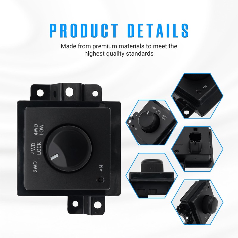 4x4 4WD Four Wheel Drive Selector Transfer Case Control Switch