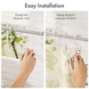 Amazer Plastic Shower Curtain Hooks, Double Shower Curtain Rings, Shower