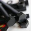 10 x Black Hexagon Head Screws Polypropylene (PP) Plastic Nuts,