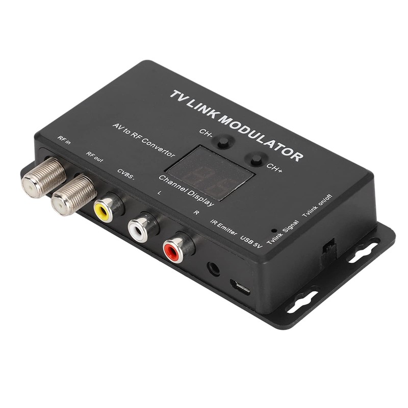 UHF Modulator TV LINK Modulator, AV to RF Converter IR