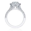 CUSIOALQQ Cushion Cut 4ct Zircon Diamonds Stone 925 Sterling Silver