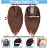 POWERASIA Hair Toppers for Women Real Human Hair Extensions No