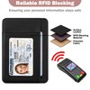 HOTCOOL Card Holder Wallet Front Pocket Minimalist Leather With RFID