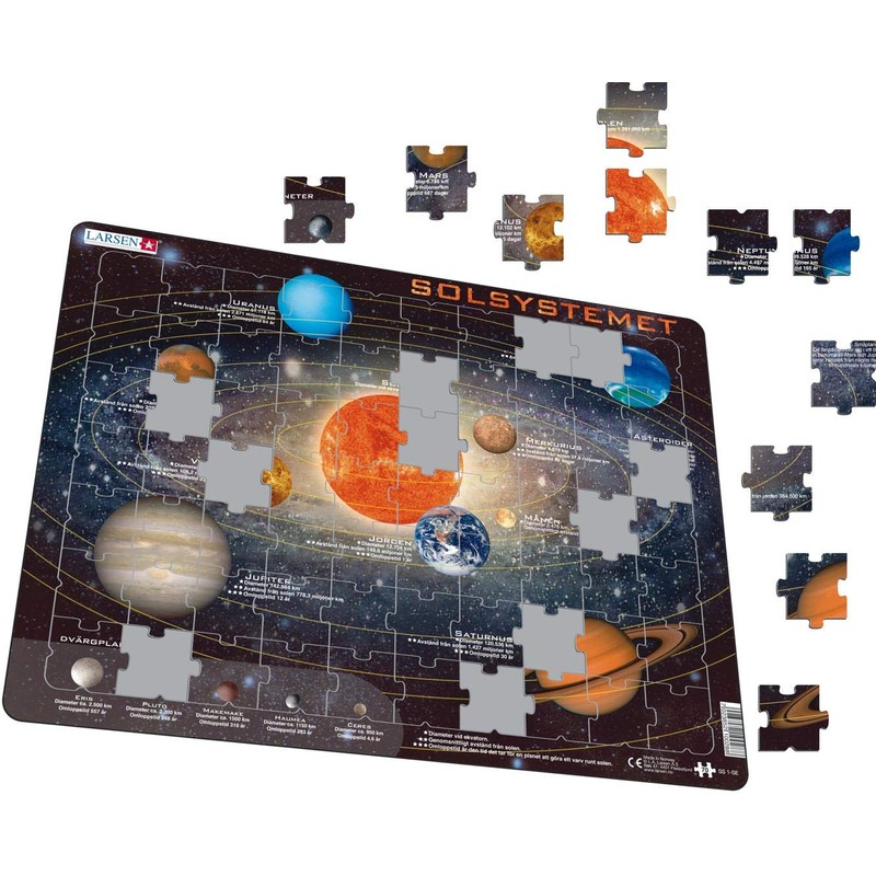Larsen SS1 Solar System 70 Piece Frame Puzzle