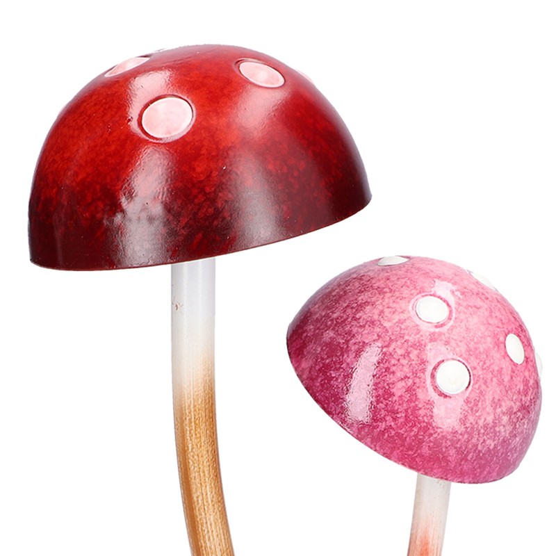 Iron Mushroom Ornament Waterproof Courtyard Balcony Decoration for Gardening Outdoor