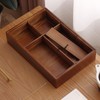 Container With Cover Convenient Candy Dispenser Wood Stylish Snack Storage