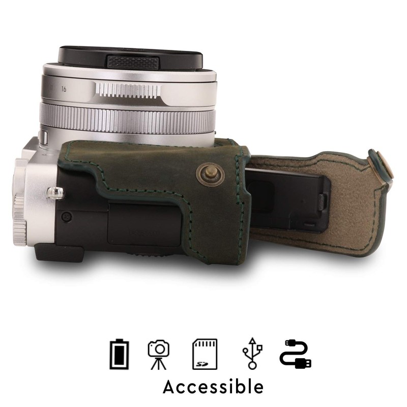 MegaGear MG1694 Ever Ready Genuine Leather Camera Half Case Compatible