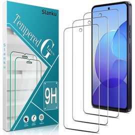 Slanku (3 Pack for Moto G Power 5G 2025 Screen Protector, 9H Tempered Glass, Touch Sensitivity, Scratch Resistant, Case Friendly