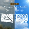 DomeStar 5 Packs 75Ft Papel Picado, White Mexican Theme Party