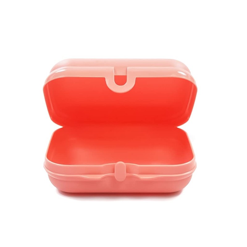 Tupperware Twin to Go Salmon Lunch Box Container Twin Small