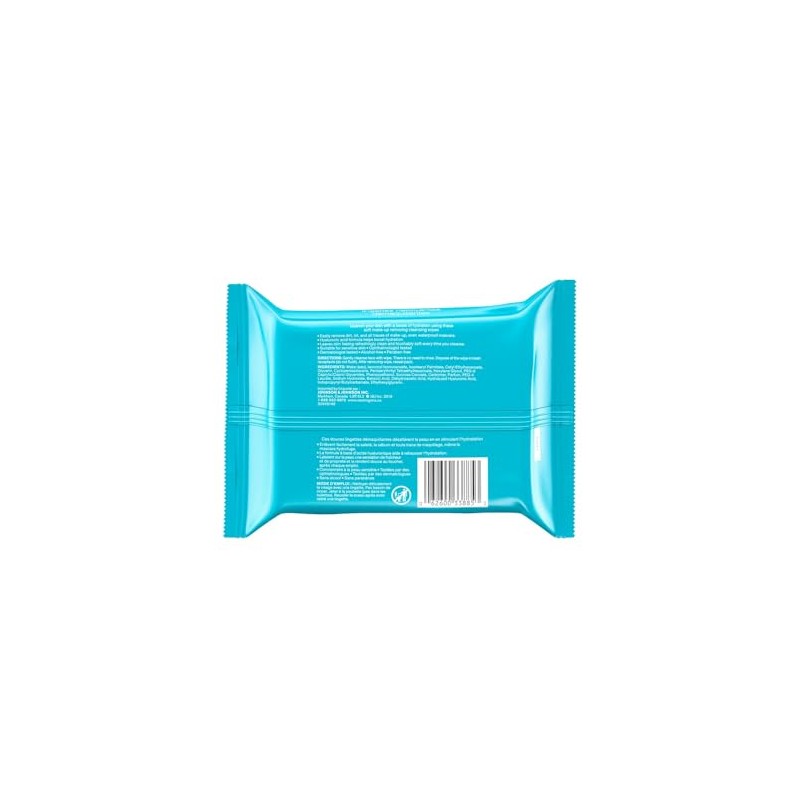 Neutrogena Toallitas limpiadoras Hydro Boost Ácido Hialurónico 25 pzs