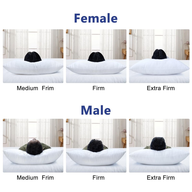 Shatex Extra Firm Pillow Standard Size 26 x 20 inch,