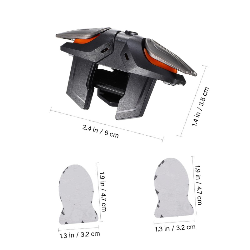 TEHAUX 1 Set Mobile Game Controller with Charging Cable Finger