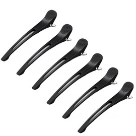 Byarei Dakar Men's Hair Clip Hairpin Hair Clip Hairdresser Professional Bangs Clip Blocking Non-marking Hair Pin (6 Black Color)