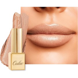 Oulac Lápiz labial mate con brillo metálico, textura cremosa y cómoda, suave y sin sensación granulada, vegano y sin gluten, color de labios de...    