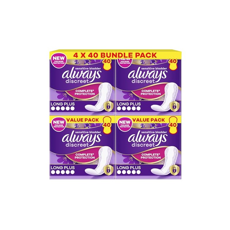 Always Discreet Plus Incontinence Liners for Sensitive Bladder - Pack