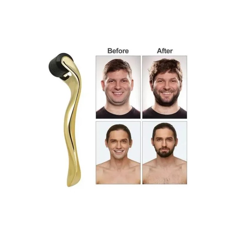 Derma Roller 1 Mm Para Barba Y Facial Cabello