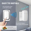 Self-Powered Wireless Doorbell, Black
