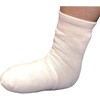 Gipsy Half Foot Socks White (2 Pack) Toe Half Size