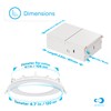 INFIBRITE 6 Inch 6000K Clear White 12W 1050LM LED Ceiling