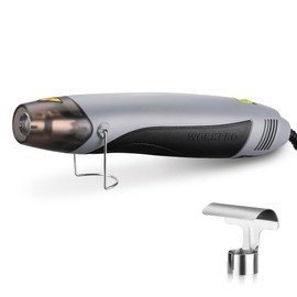 WORKPRO Mini Heat Gun, 400W Hot Air Gun with Dual Heating Setting 300℃/500℃, Fast Heating Handheld Heat Gun with Reflector Nozzle, for DIY Crafts, Shrink Wrap, Embossing, Electronics