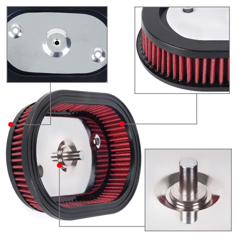 ANNX Replacement Air Filter Red Element FIt For Harley M8