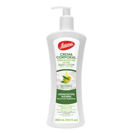 Jaloma | Crema Corporal de Olivo, Hidratación Máxima, contiene vitaminas A, E & K, 400 ml.