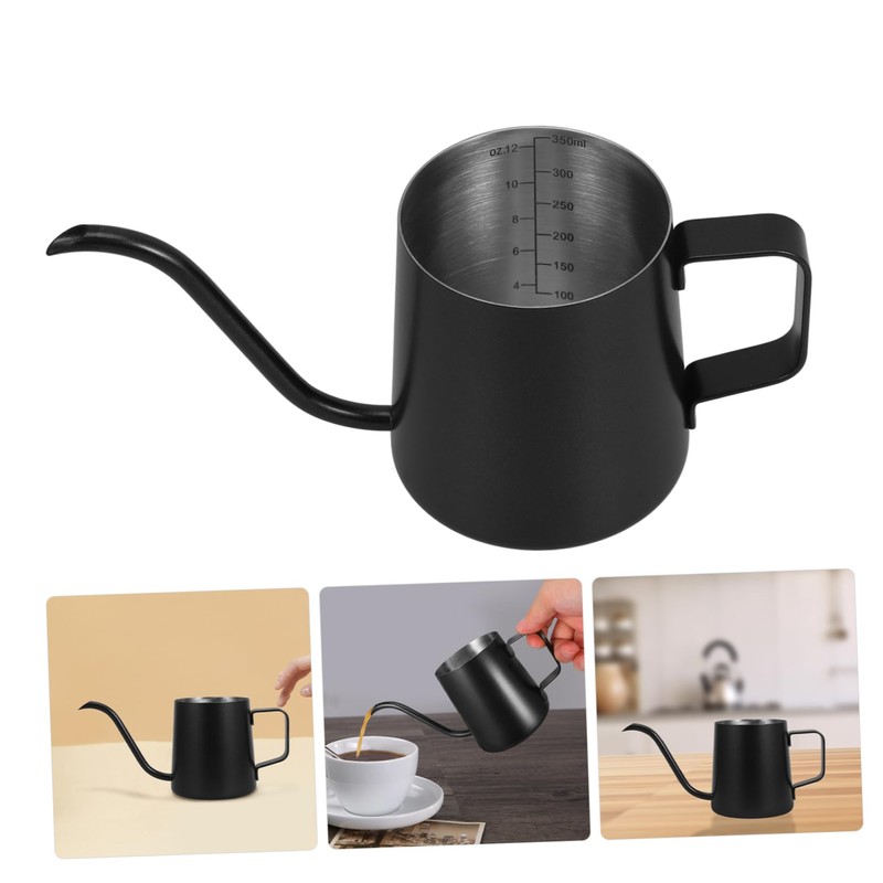 LALAFINA Stainless Steel Gooseneck Coffee Kettle Precision Spout Pot for
