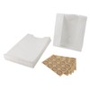 50PCS Bread Bag Kraft Paper Transparent Window Baked Food Packaging