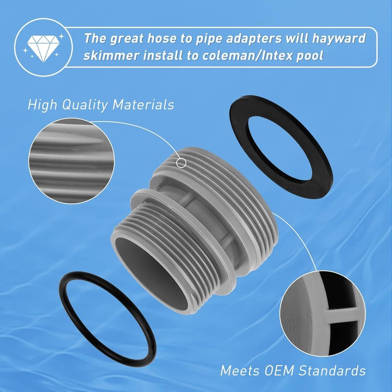 IHLOOTD 4560 Pool Hose Adapter Set of 4 Pool Pump
