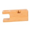 TEHAUX Bamboo Wood Charging Station Desk Organizer Cell Phone Docking