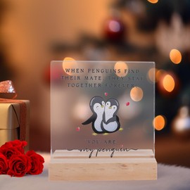 Creaher Anniversary Acrylic Plaque Gifts for Boyfriends and Girlfriends,Acrylic Love Plaque Anniversary Wedding Gifts for Couple Wife Husband, Romantic Gifts Valentines Birthday Gifts for Him Her