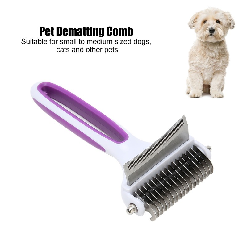 2 in 1 Pet Grooming Brush Washable Pet Dematting Comb