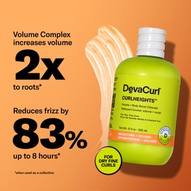 DevaCurl CurlHeights Volume + Body Boost Cleanser, 12 oz