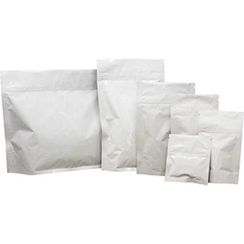 100 Pcs White Child Resistant Smell Proof 12"x9"x4" Ziplock Exit Bag