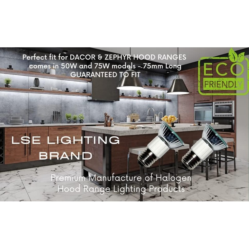 LSE Lighting Pack of 2, Z0B0011 50W JDR E27 75mm