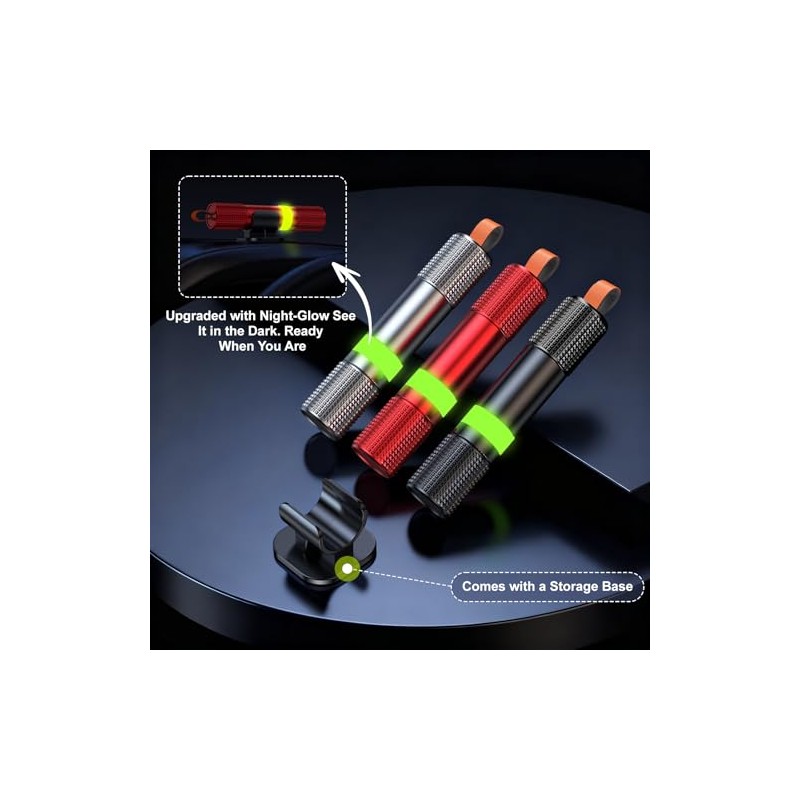 2 in 1 Seat Belt Cutter Emergency Hammer, 3 Pieces